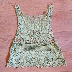 Lime Green Lace Topper